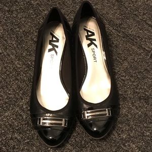 AK Sport Black Wedges